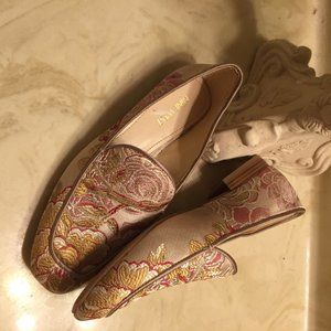 Nine West floral brocade loafer